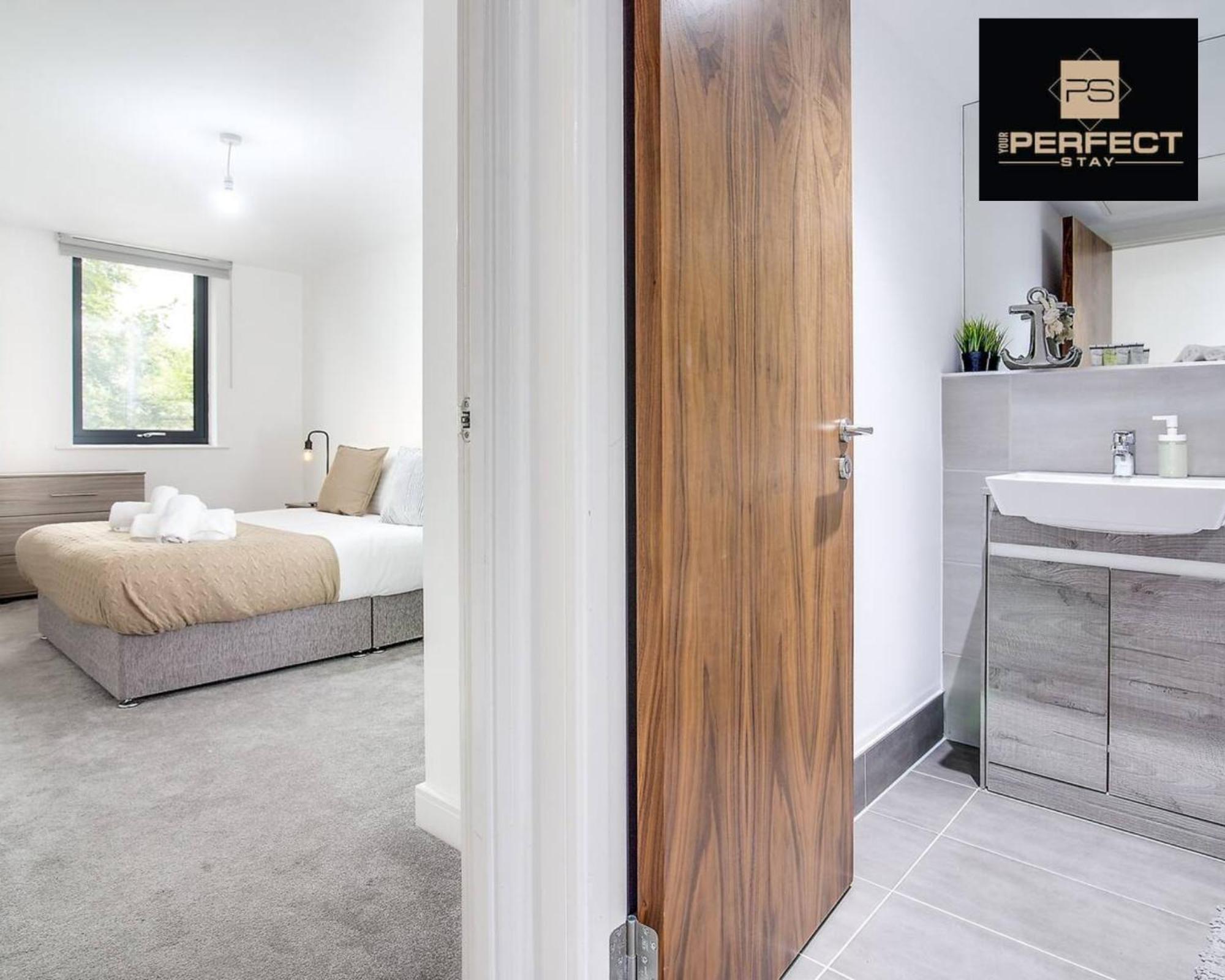 Luxe Modern Apartment By Your Perfect Stay Short Lets 버밍엄 외부 사진